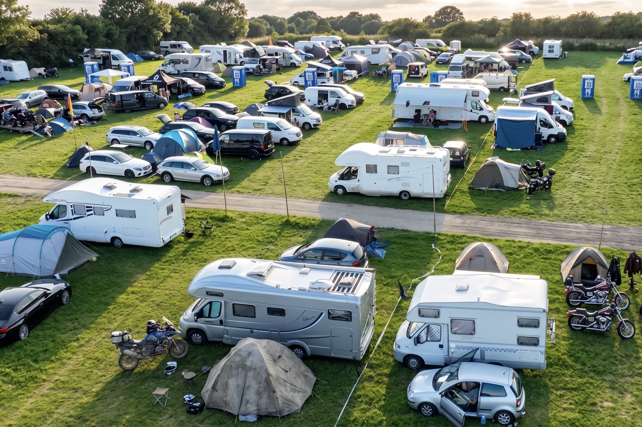CAMPING WEISS from the air — recommended for Austrian Grand Prix in Spielberg