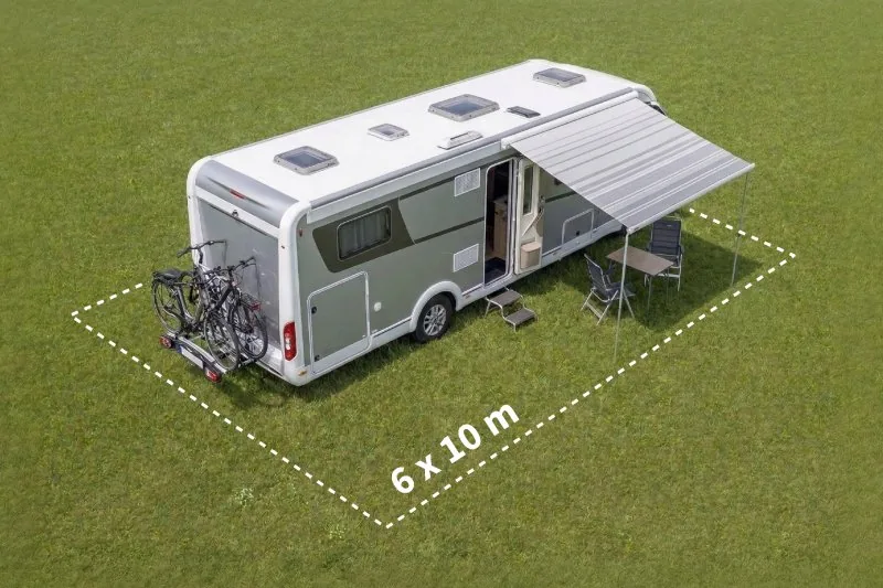 PREMIUM XL pitch 60 m² with motorhome — CAMPING WEISS